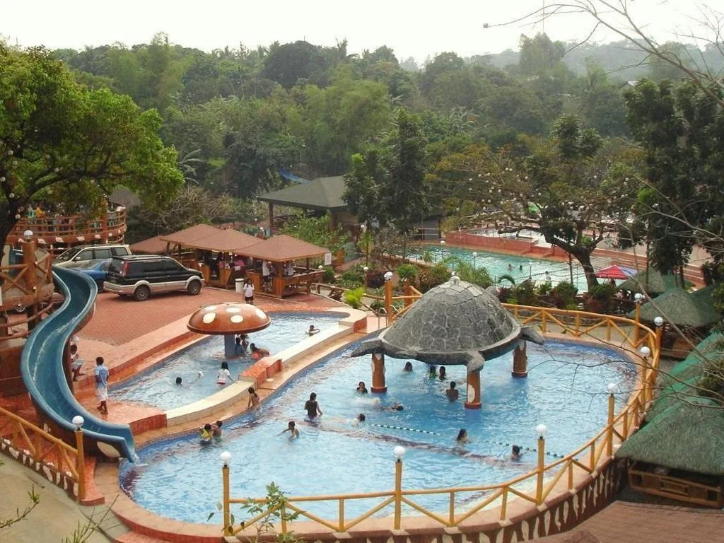 Pools, slides and cottages at a family resort in Antipolo